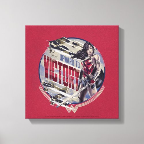 Wonder Woman Upward To Victory Canvas Print