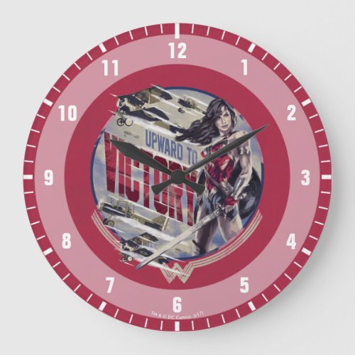 Wonder Woman Upward To Victory Large Clock