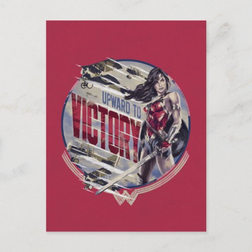 Wonder Woman Upward To Victory Postcard