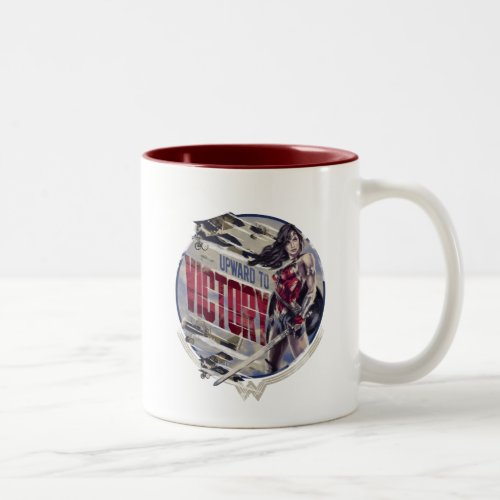 Wonder Woman Upward To Victory Two_Tone Coffee Mug