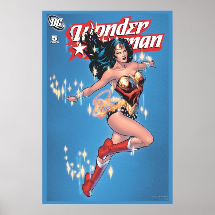 Wonder Woman Vintage Comic Cover Print