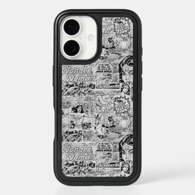 Wonder Woman Vintage Comic Pattern Otterbox iPhone Case (Back)