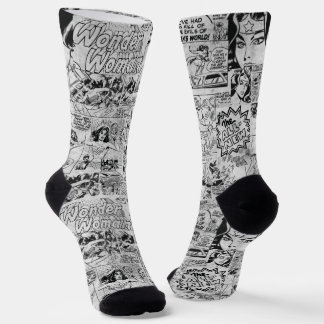 Wonder Woman Vintage Comic Pattern Socks