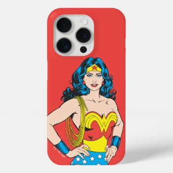 Wonder Woman | Vintage Pose With Lasso Iphone 15 Pro Case by wonderwoman at Zazzle
