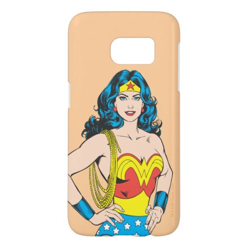Wonder Woman  Vintage Pose with Lasso Samsung Galaxy S7 Case