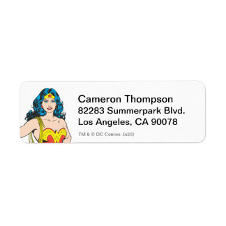 Wonder Woman | Vintage Pose with Lasso Label
