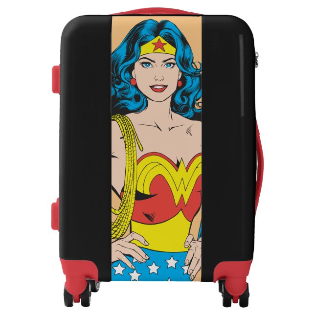 Wonder Woman | Vintage Pose with Lasso Luggage (Front)