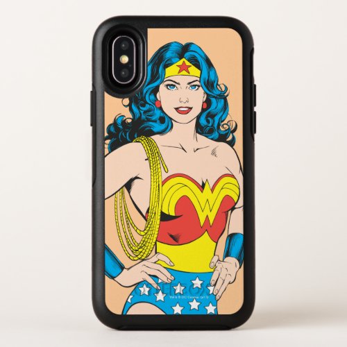 Wonder Woman  Vintage Pose with Lasso OtterBox Symmetry iPhone X Case
