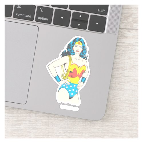 Wonder Woman  Vintage Pose with Lasso Sticker