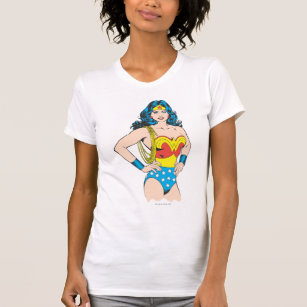 Wonder Woman   Vintage Pose with Lasso T-Shirt