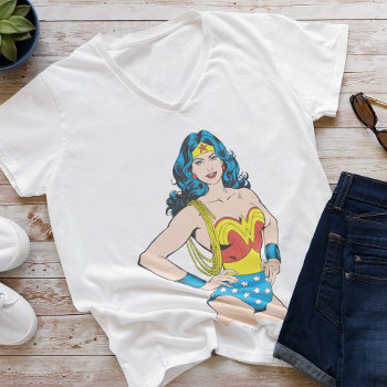 Wonder Woman | Vintage Pose With Lasso T-shirt by wonderwoman at Zazzle