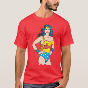 Wonder Woman Vintage Pose with Lasso T-Shirt