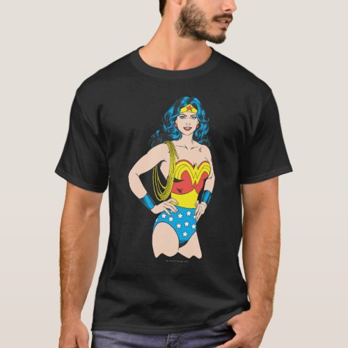 Wonder Woman  Vintage Pose with Lasso T_Shirt