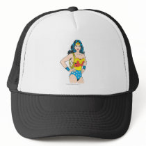 Wonder Woman | Vintage Pose with Lasso Trucker Hat