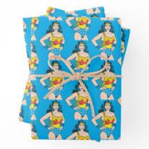 Wonder Woman | Vintage Pose with Lasso Wrapping Paper Sheets