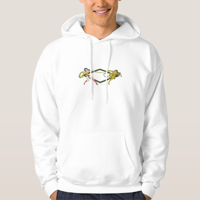 Wonder Woman vs The Cheetah Hoodie (Front)