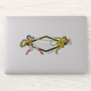 Wonder Woman vs The Cheetah Sticker