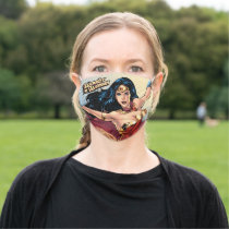 Wonder Woman Wearing Cape Adult Cloth Face Mask