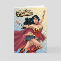 Wonder Woman Wearing Cape Card