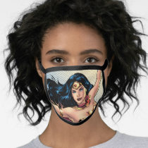 Wonder Woman Wearing Cape Face Mask