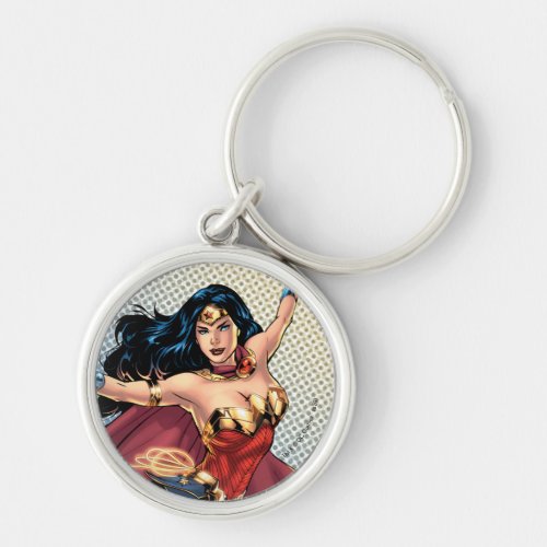 Wonder Woman Wearing Cape Keychain