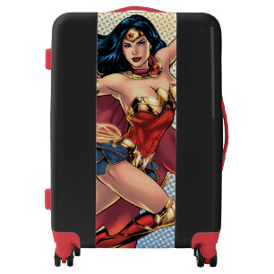 Wonder Woman Wearing Cape Luggage