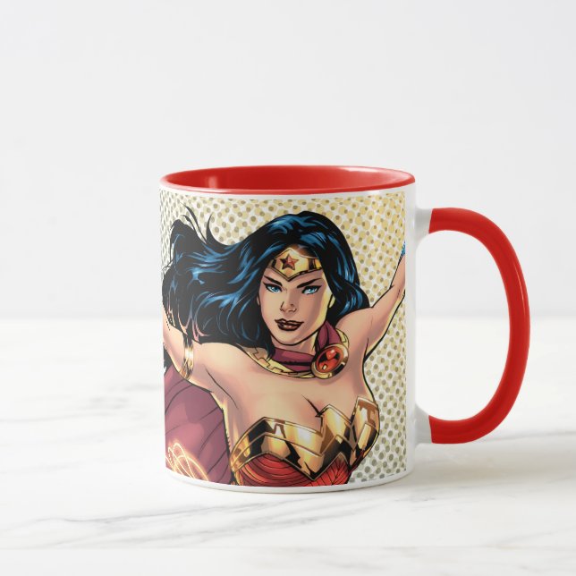 Wonder Woman Wearing Cape Mug (Right)