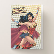 Wonder Woman Wearing Cape Pocket Folder