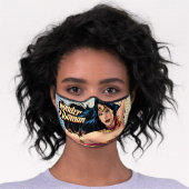 Wonder Woman Wearing Cape Premium Face Mask (Worn)