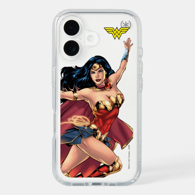 Wonder Woman Wearing Cape Speck iPhone Case (Front)