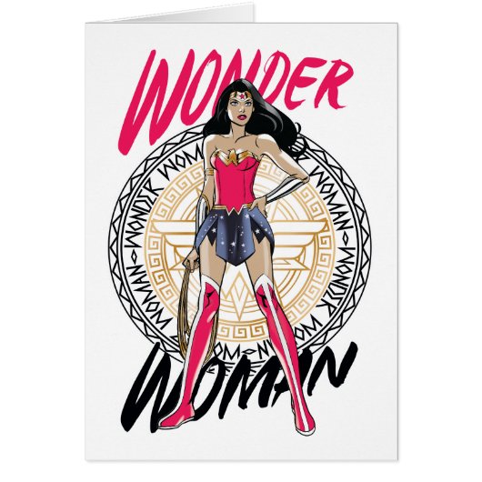 Wonder Woman With Greek Tribal Emblem (Front)