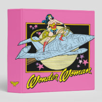 Wonder Woman with Jet 3 Ring Binder