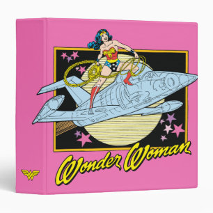 Wonder Woman with Jet 3 Ring Binder