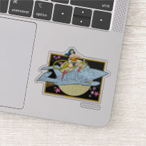 Wonder Woman with Jet Sticker