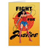 Wonder Woman With Lasso - Fight For Justice (Front)