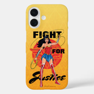 Wonder Woman With Lasso - Fight For Justice iPhone 16 Case