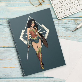 Wonder Woman With Sword Comic Art Notebook by wonderwoman at Zazzle