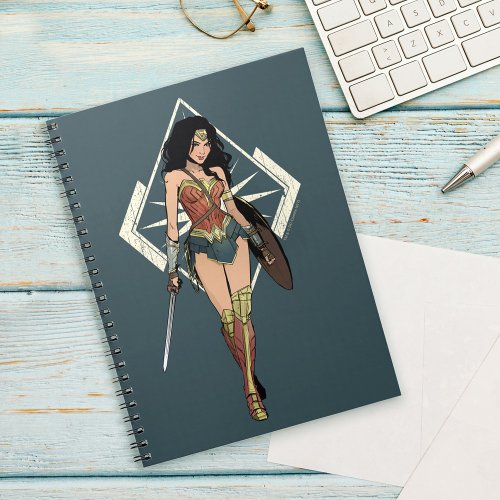 Wonder Woman With Sword Comic Art Notebook