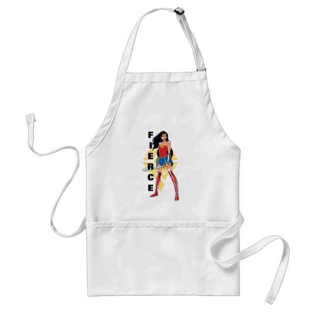 Wonder Woman With Sword - Fierce Adult Apron (Front)