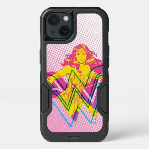 Wonder Woman Yellow_Pink Comic Art Logo iPhone 13 Case