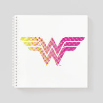 Wonder Woman Yellow-Pink Halftone Gradient Logo Notebook