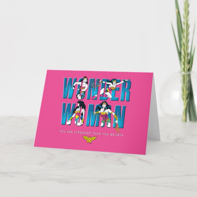 Wonder Woman "You Are Stronger Than You Believe" Card (Front)