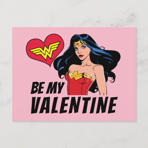 Wonder Woman  Youre Wonderful Valentine Holiday Postcard