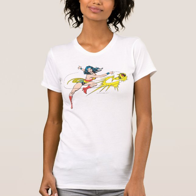 Wonder WomanThrows Crown T-Shirt (Front)