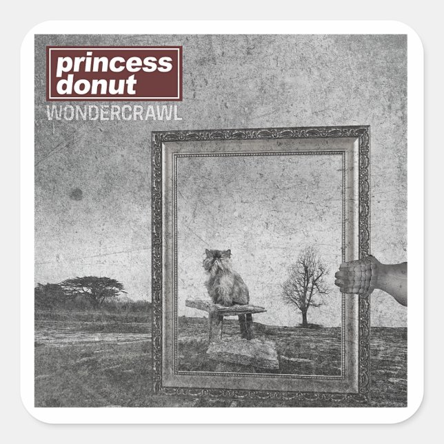 Wondercrawl by Princess Donut T-Shirt Square Sticker (Front)