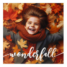 Wonderfall Autumn Fall Leaves Custom Photo