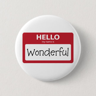 wonderful 001 pinback button