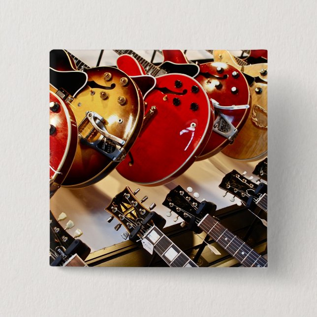 Wonderful Acoustic Guitar Button (Front)