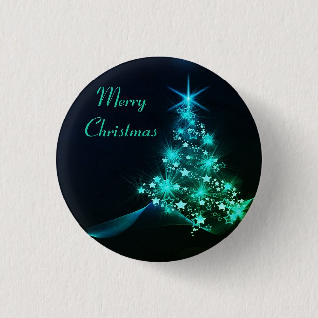 Wonderful, Awesome, Gorgeous Christmas Tree   Button (Front)