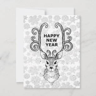 Wonderful, Awesome, Gorgeous New Year Holiday Card